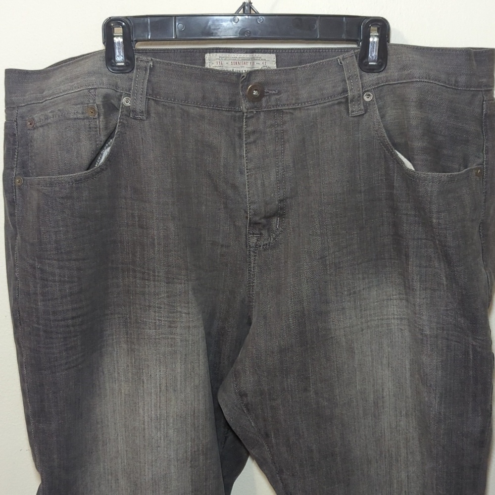 Ecko Unlimited Straight Leg Jeans Gray Denim Cotton Stretch Men's Size 42x31 - Picture 3 of 6